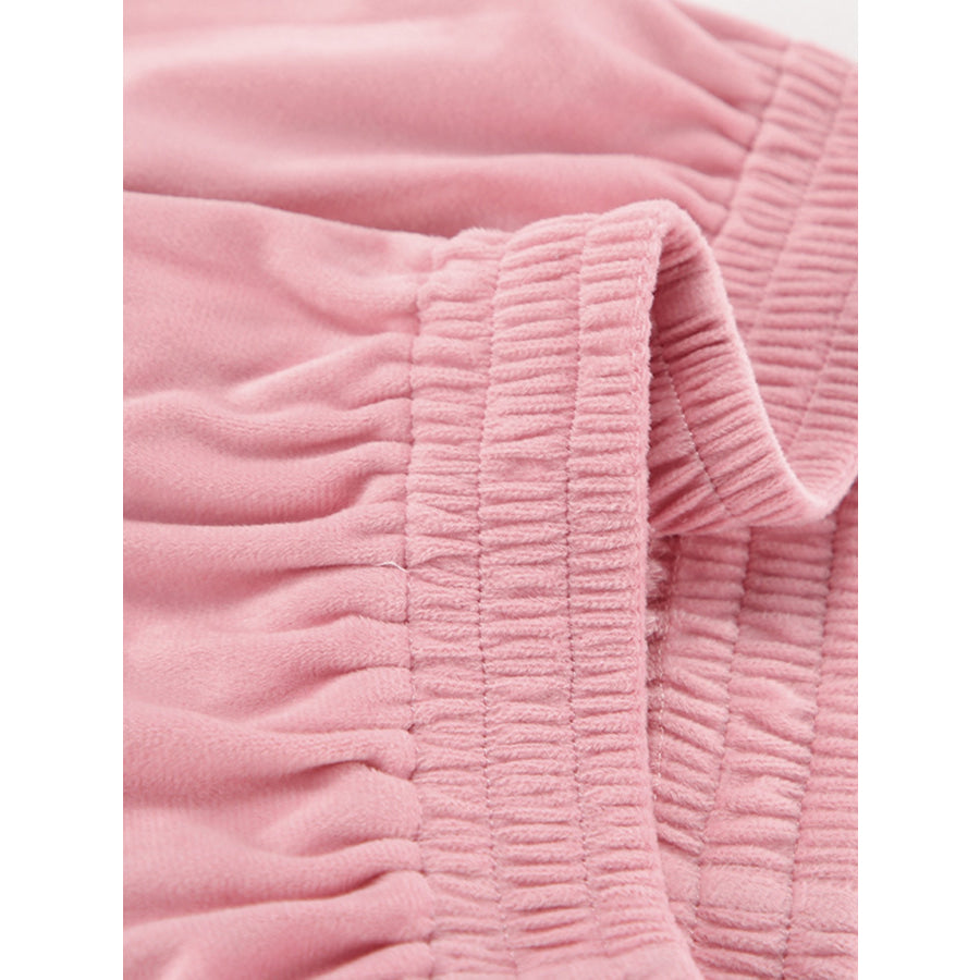 Quarter Zip Long Sleeve Top and Pants Set Apparel and Accessories