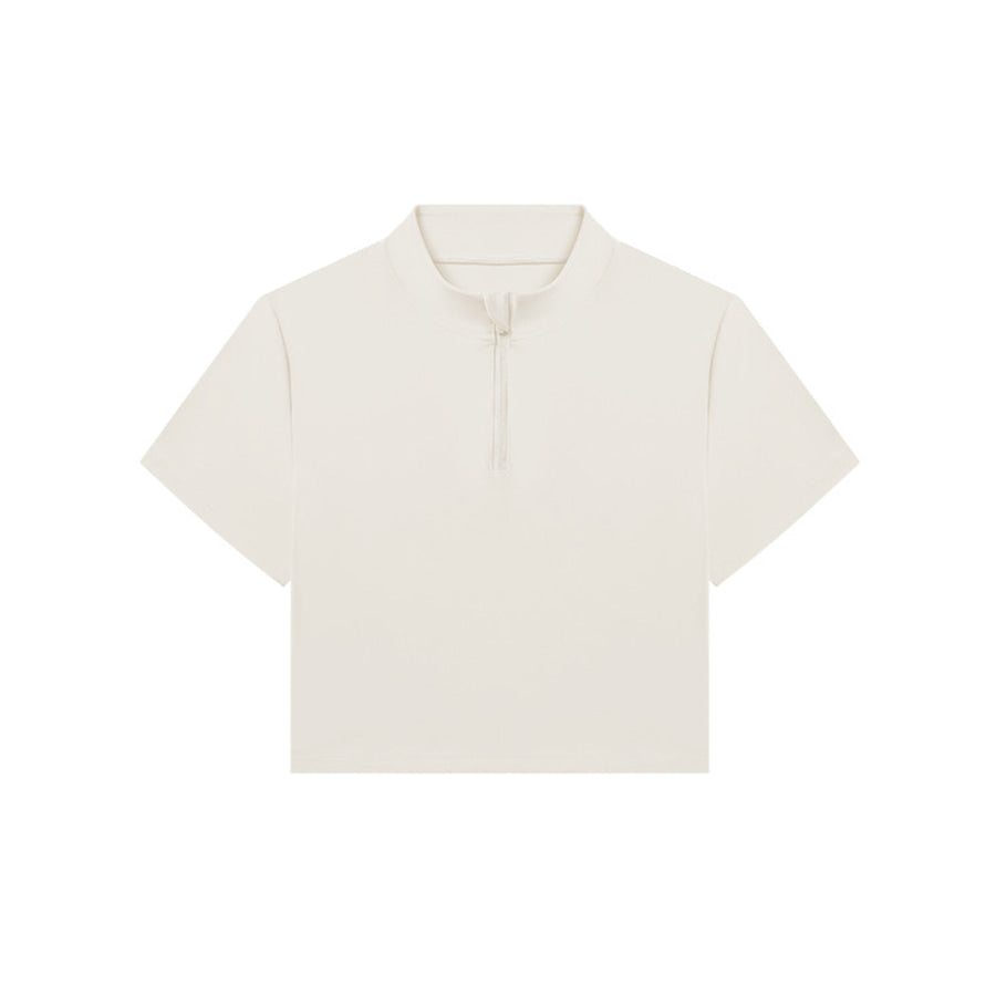 Quarter Zip Short Sleeve Active T-Shirt Apparel and Accessories