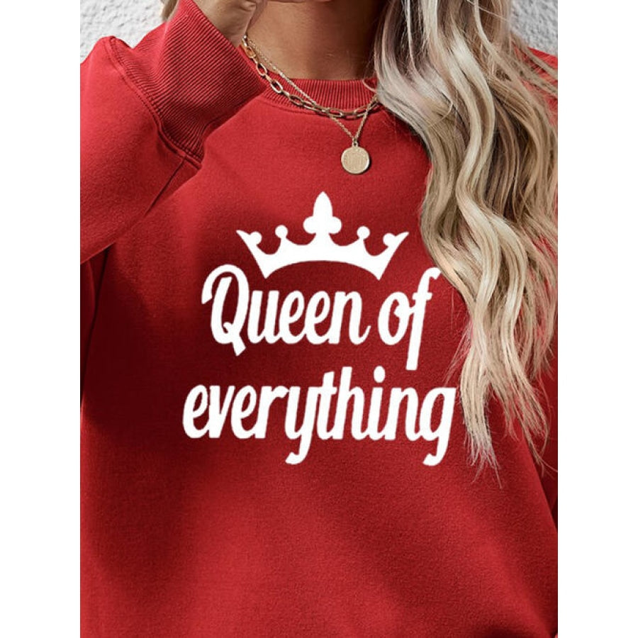 QUEEN OF EVERYTHING Round Neck Sweatshirt