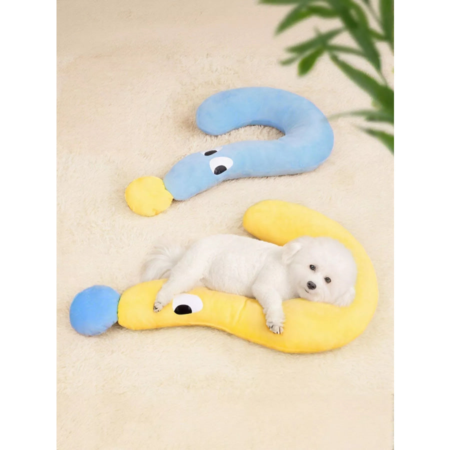 Question Mark Shaped Plush Pet Bed Apparel and Accessories