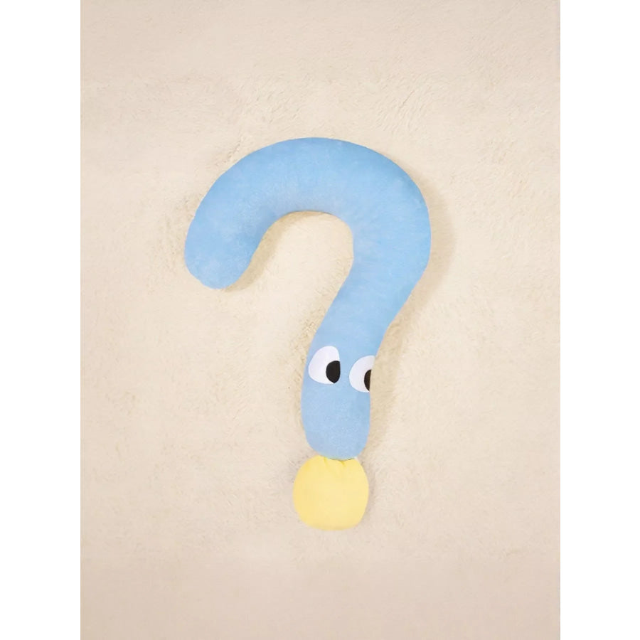 Question Mark Shaped Plush Pet Bed Pastel Blue / S Apparel and Accessories