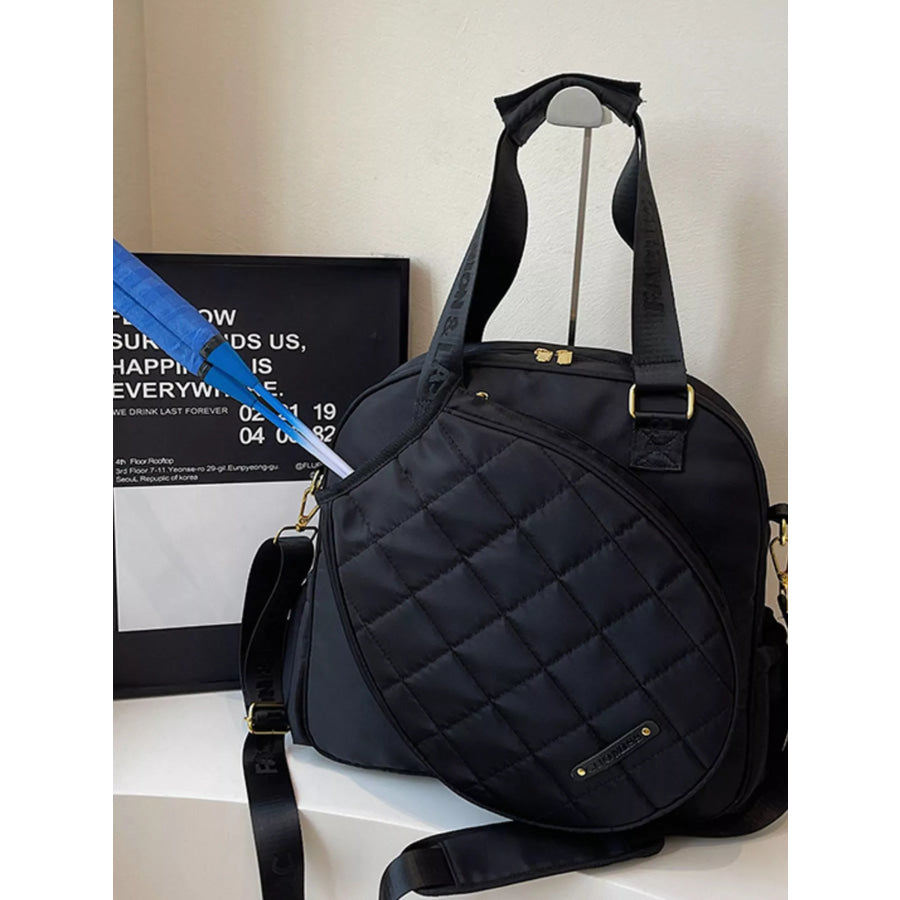 Quilted Badminton Racket Shoulder Bag Apparel and Accessories