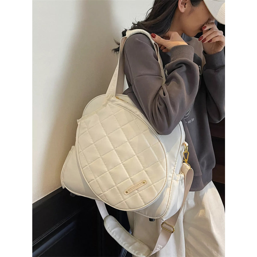 Quilted Badminton Racket Shoulder Bag Apparel and Accessories