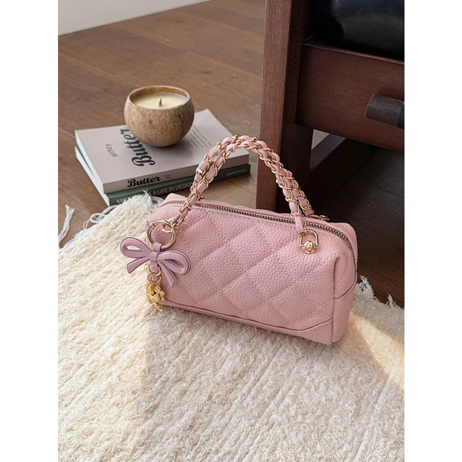 Quilted Chain Crossbody Bag Apparel and Accessories