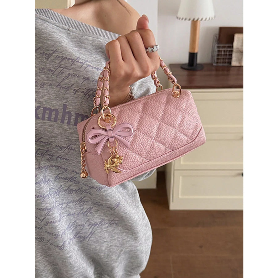 Quilted Chain Crossbody Bag Apparel and Accessories