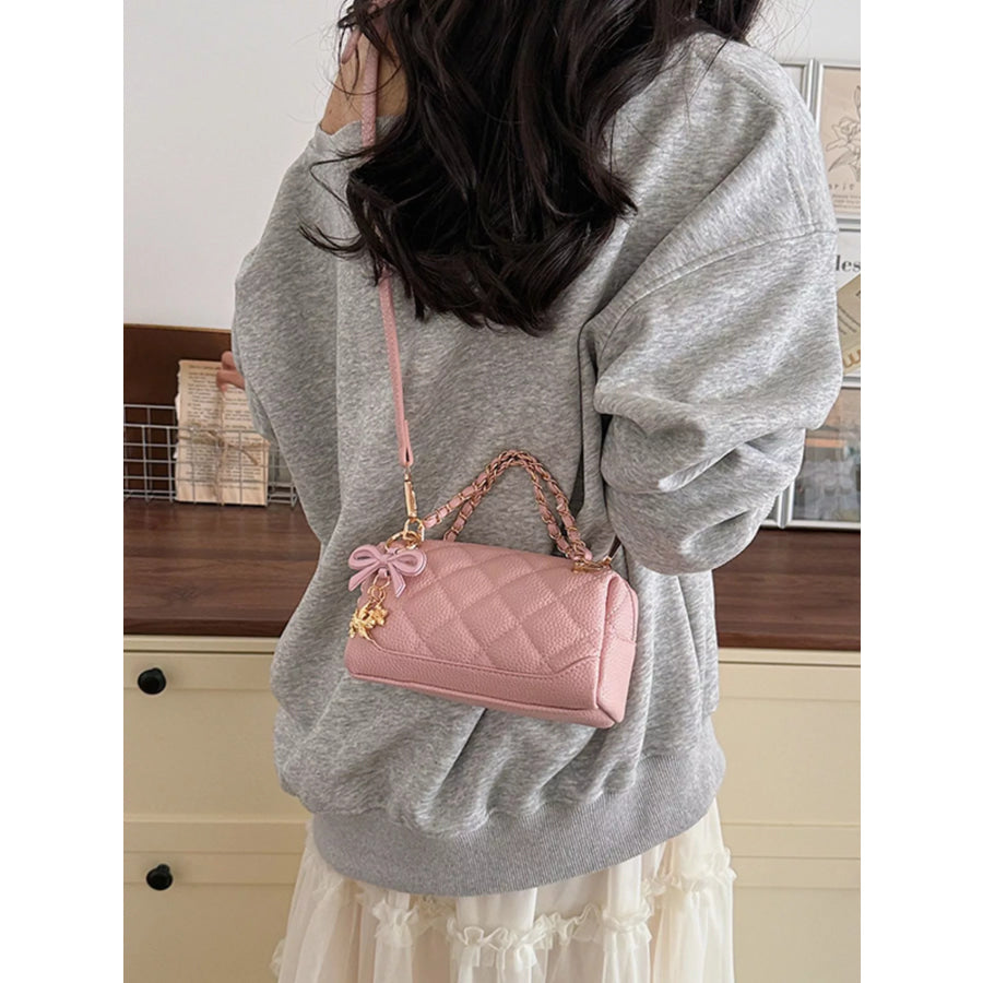 Quilted Chain Crossbody Bag Apparel and Accessories