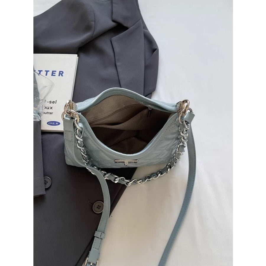 Quilted Chain Shoulder Bag Apparel and Accessories