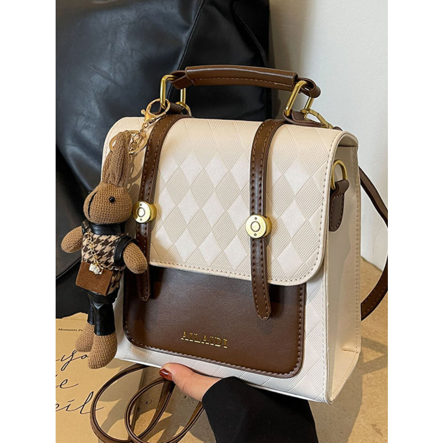 Quilted Flap Backpack Bag Apparel and Accessories