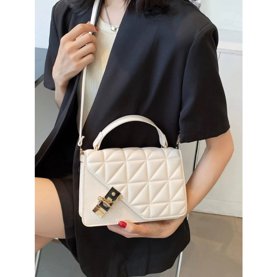 Quilted Flap Crossbody Bag Apparel and Accessories