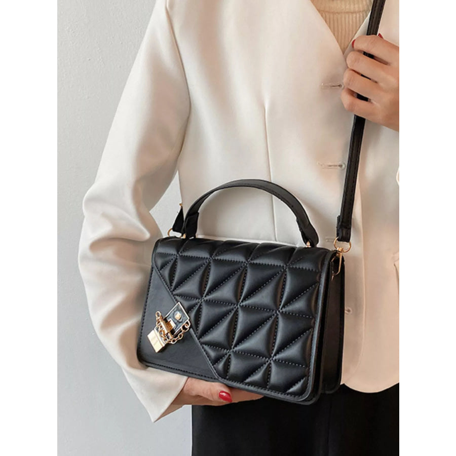 Quilted Flap Crossbody Bag Apparel and Accessories