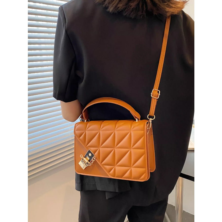 Quilted Flap Crossbody Bag Apparel and Accessories