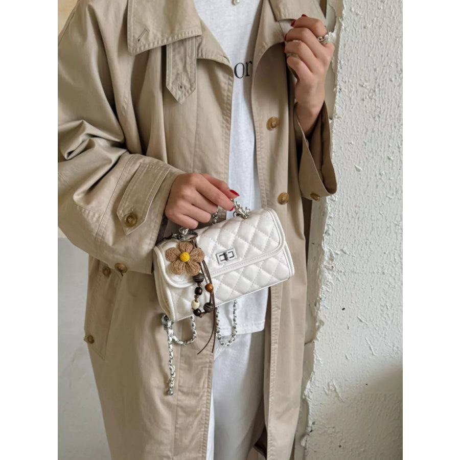 Quilted Flap Crossbody Bag Apparel and Accessories