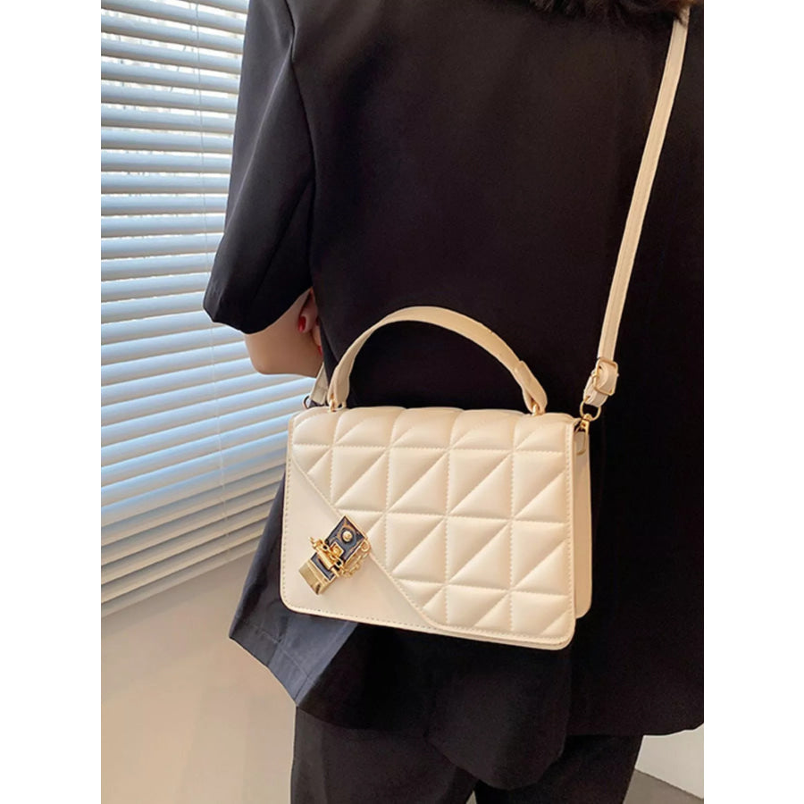Quilted Flap Crossbody Bag Apparel and Accessories