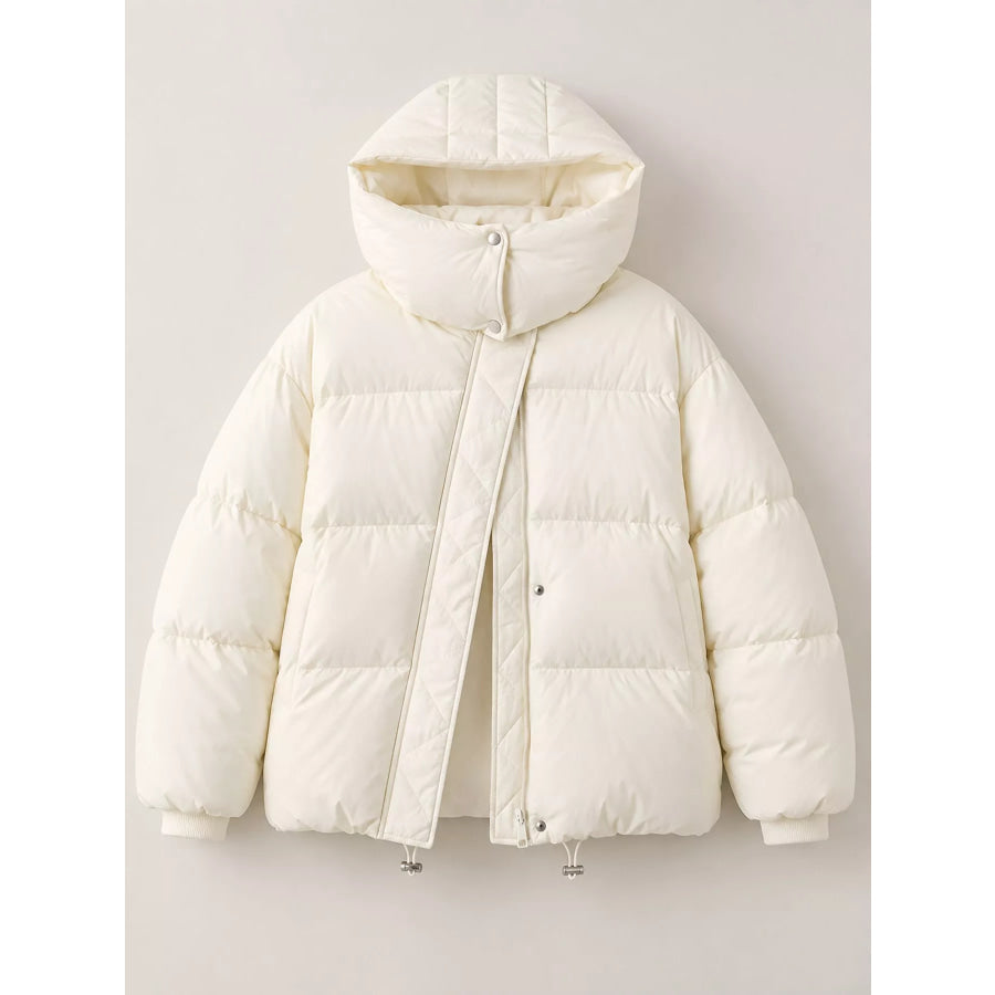 Quilted Hooded Puffer Jacket Apparel and Accessories
