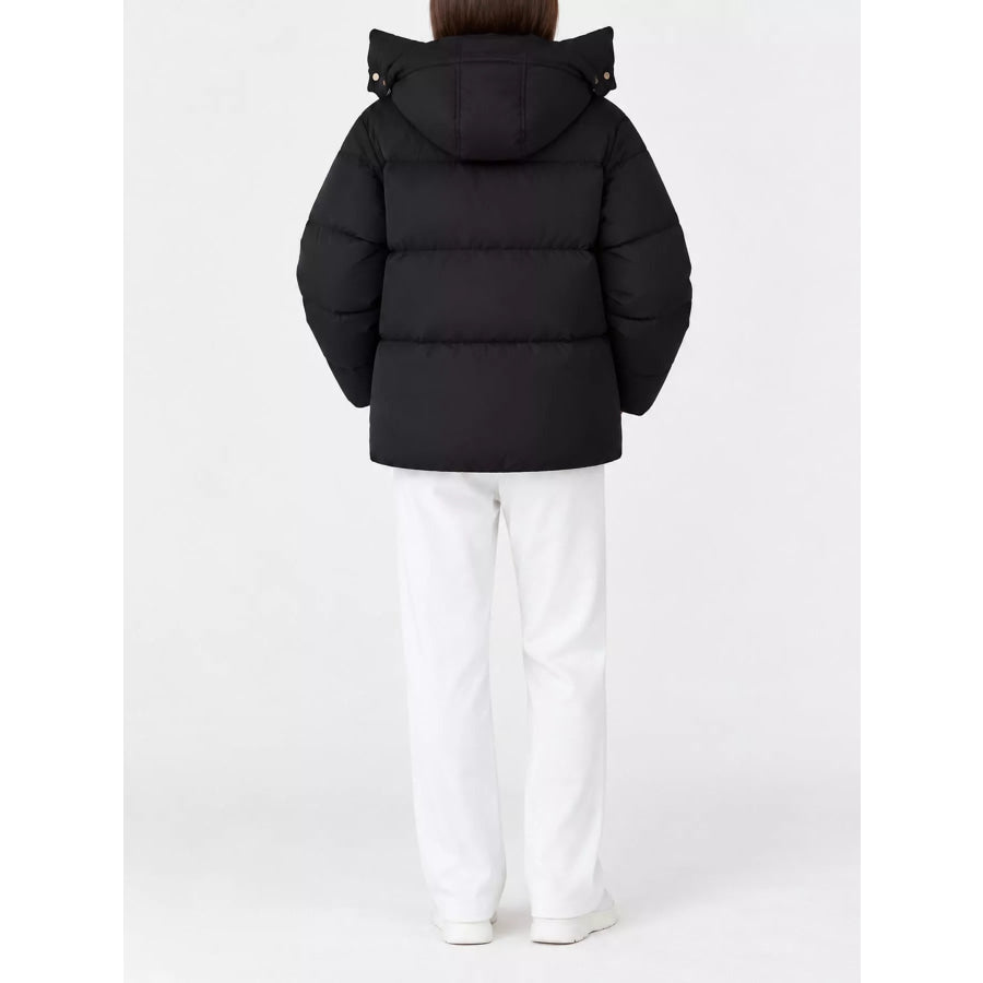Quilted Hooded Puffer Jacket Apparel and Accessories