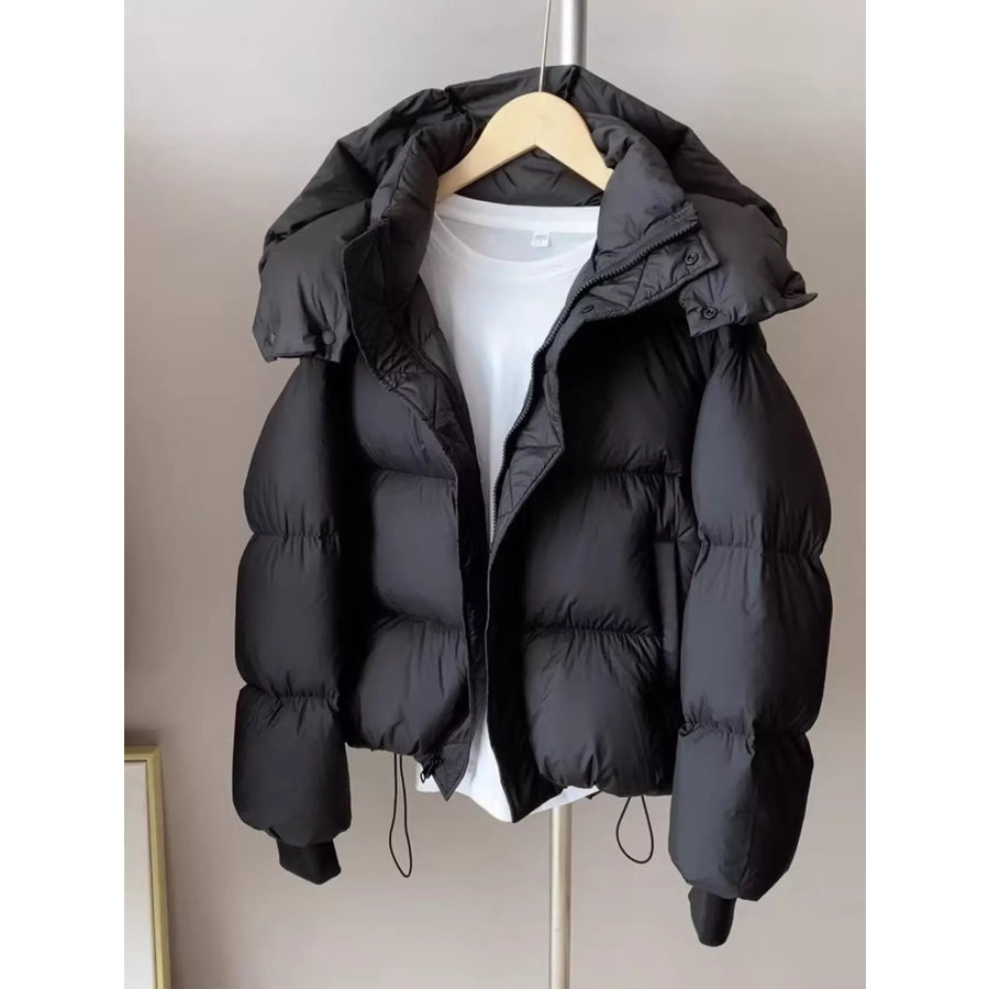 Quilted Hooded Puffer Jacket Apparel and Accessories