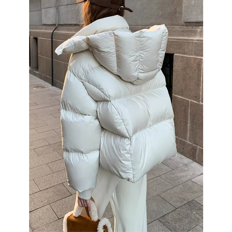 Quilted Hooded Puffer Jacket Apparel and Accessories