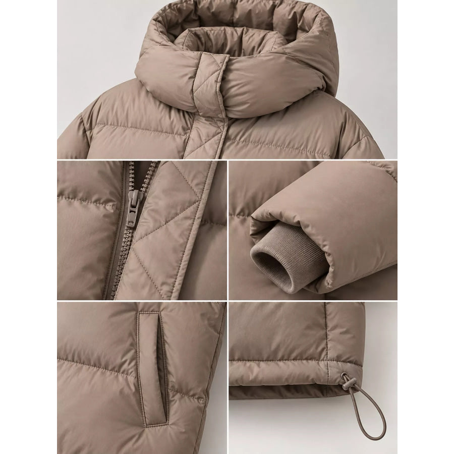 Quilted Hooded Puffer Jacket Apparel and Accessories