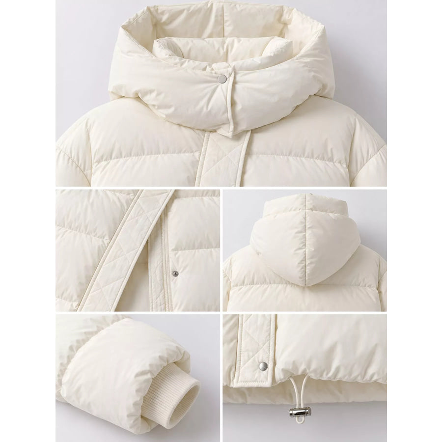 Quilted Hooded Puffer Jacket Apparel and Accessories