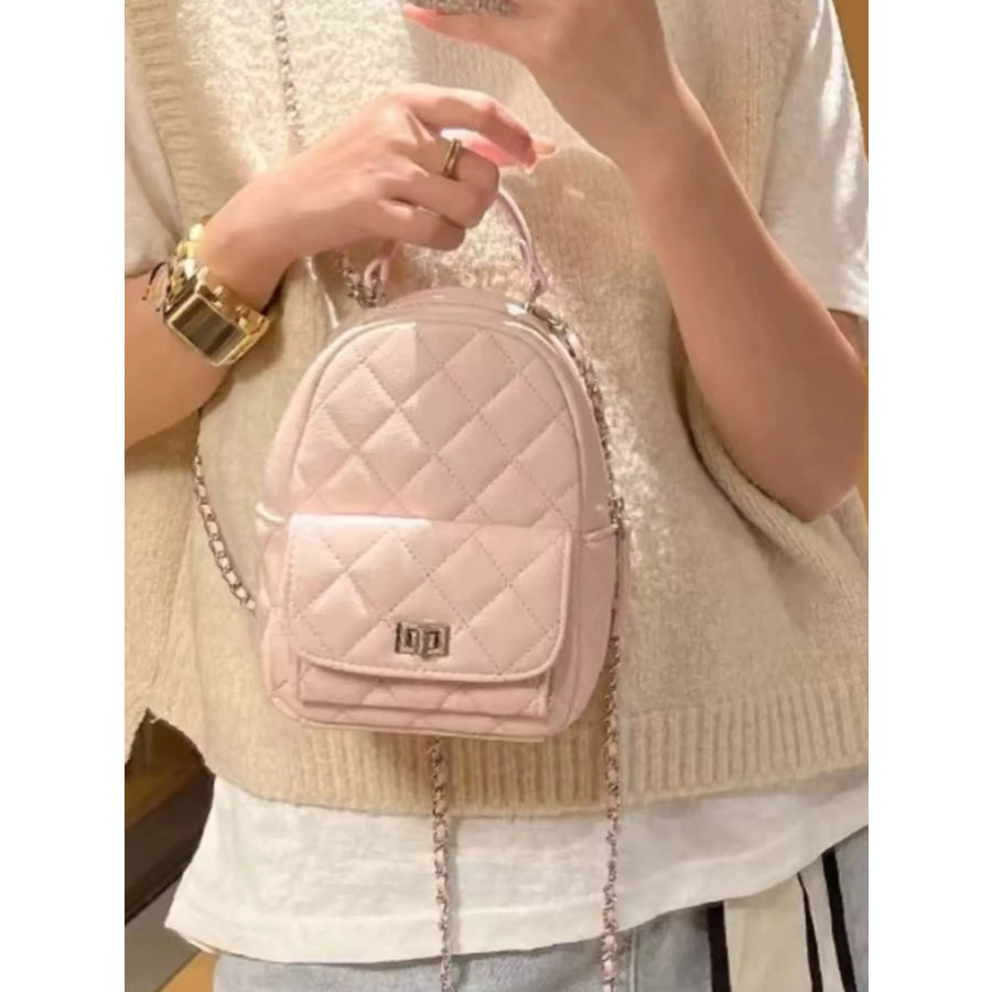 Quilted Mini Backpack Bag Apparel and Accessories