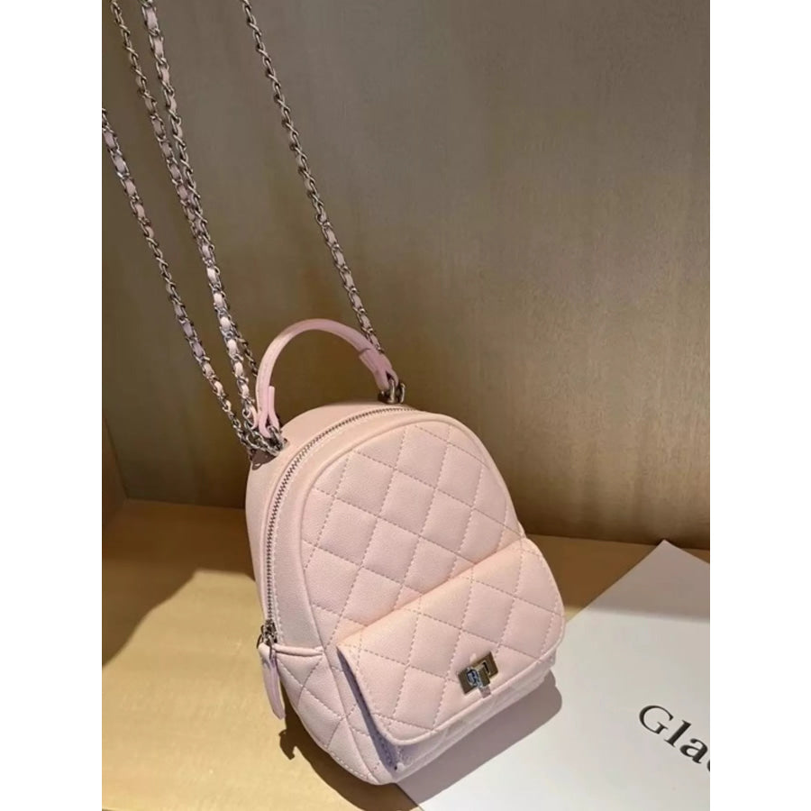 Quilted Mini Backpack Bag Apparel and Accessories