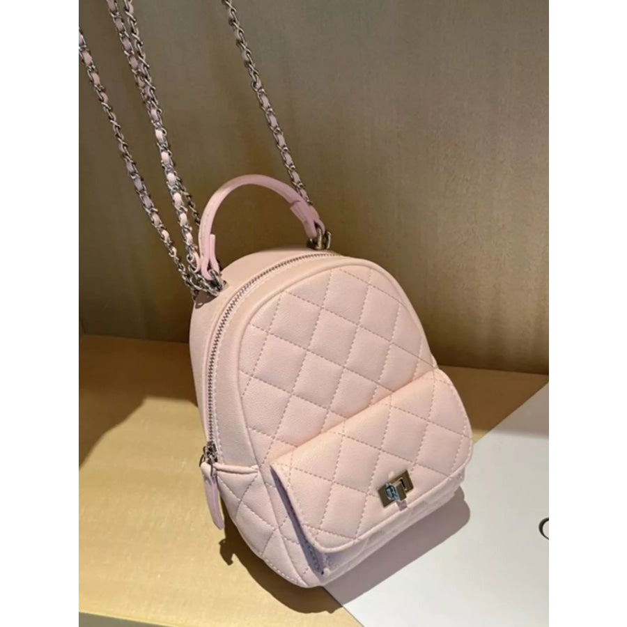 Quilted Mini Backpack Bag Apparel and Accessories