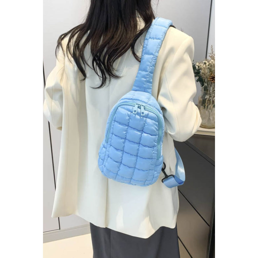 Quilted Nylon Crossbody Bag Apparel and Accessories