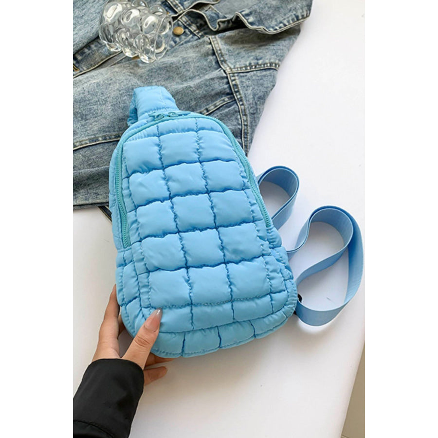 Quilted Nylon Crossbody Bag Apparel and Accessories