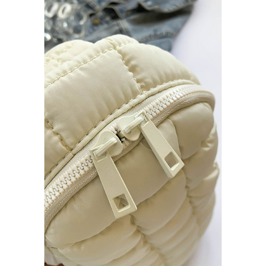 Quilted Nylon Crossbody Bag Apparel and Accessories