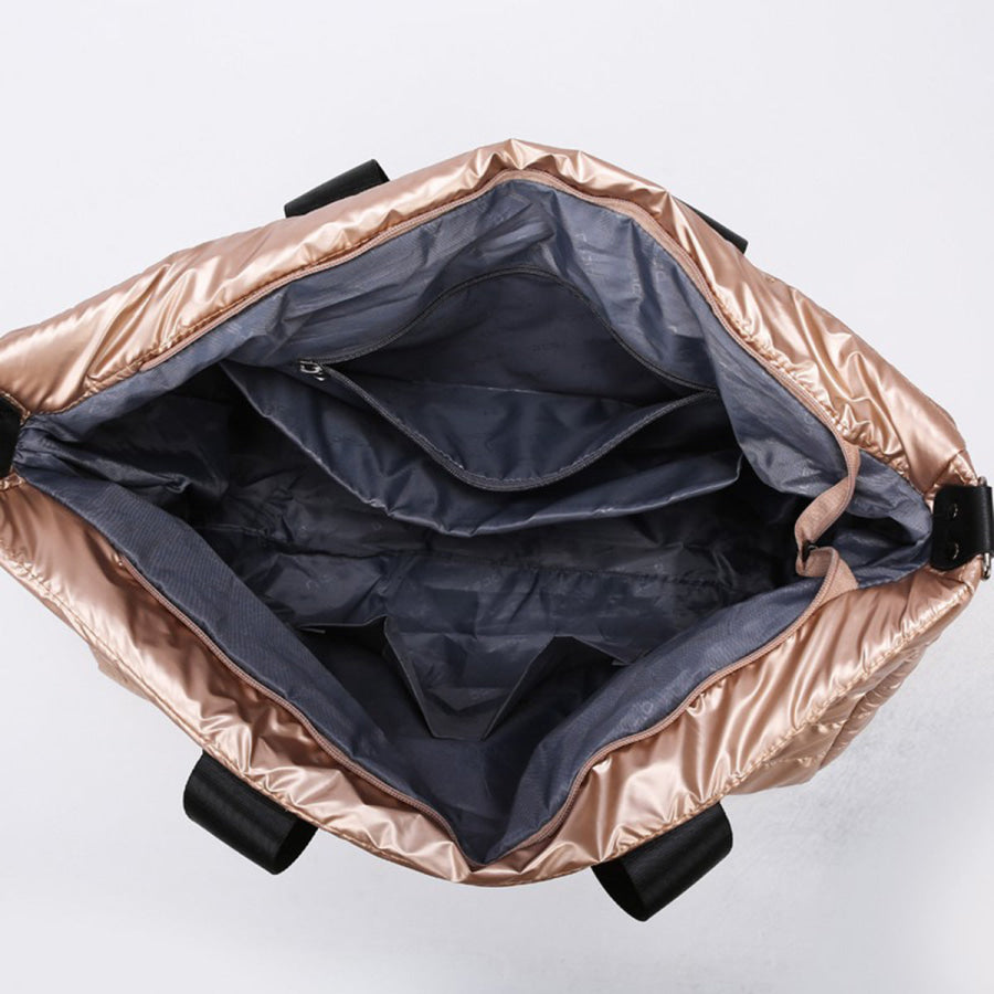 Quilted Nylon Oversize Travel Bag Apparel and Accessories