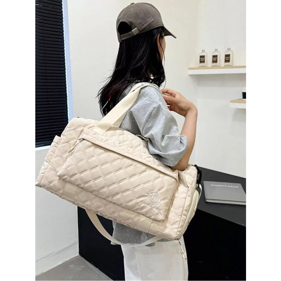 Quilted Oxford Cloth Travel Bag Apparel and Accessories