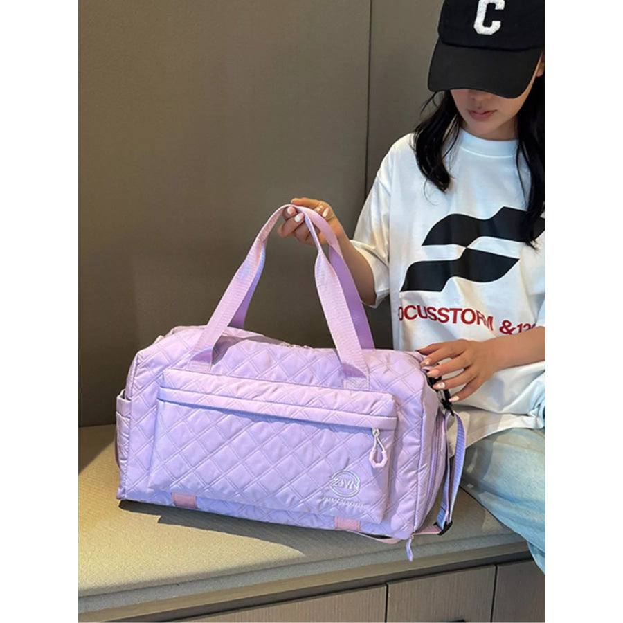 Quilted Oxford Cloth Travel Bag Apparel and Accessories