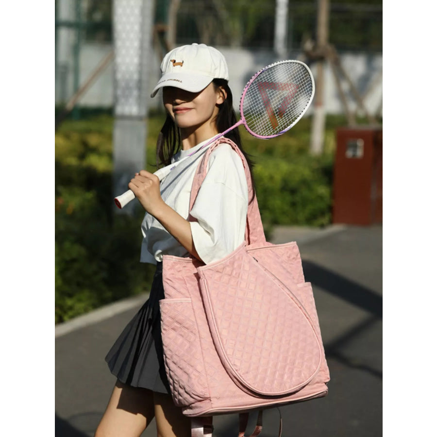 Quilted Racket Backpack Bag Apparel and Accessories