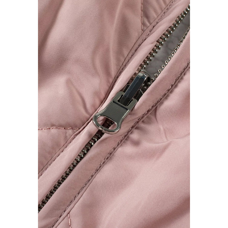 Quilted Sherpa-Lined Vest Coat Apparel and Accessories