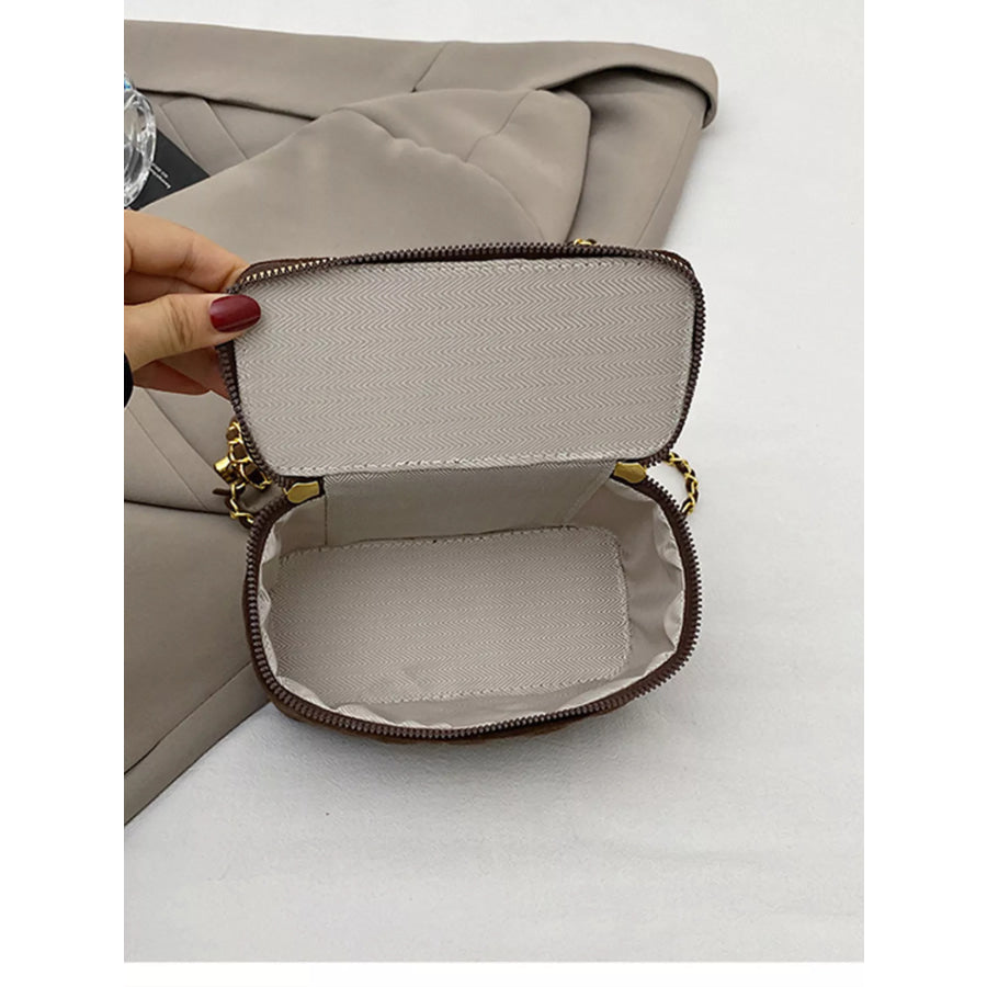 Quilted Top Handle Crossbody Bag Apparel and Accessories