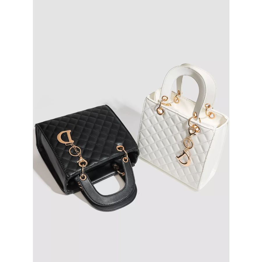 Quilted Top Handle Handbag Apparel and Accessories