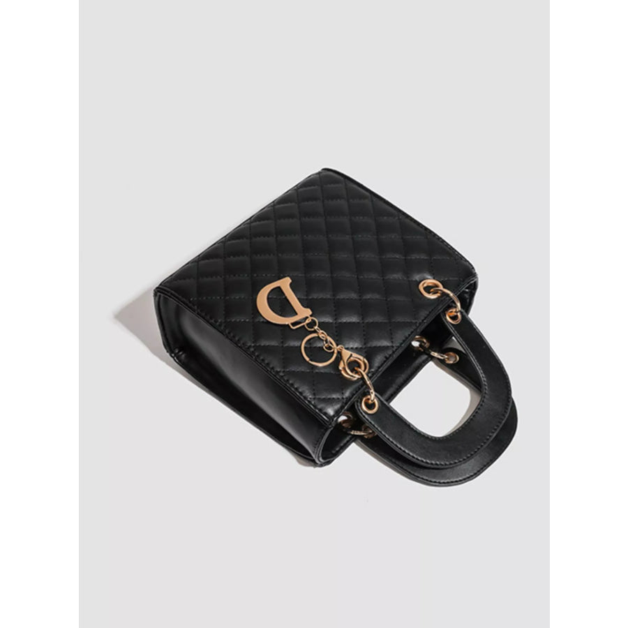 Quilted Top Handle Handbag Apparel and Accessories