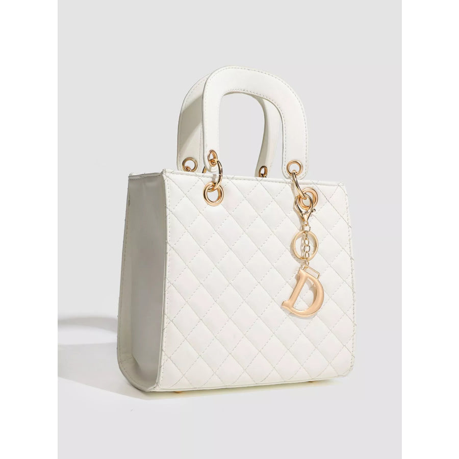 Quilted Top Handle Handbag Apparel and Accessories