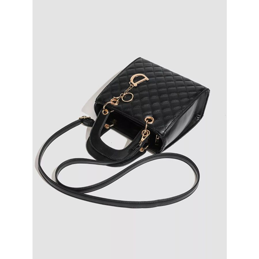 Quilted Top Handle Handbag Apparel and Accessories