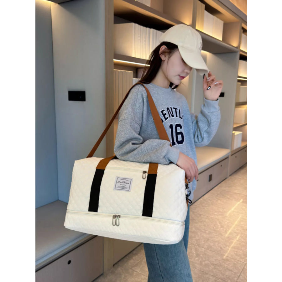 Quilted Travel Duffel Bag Apparel and Accessories
