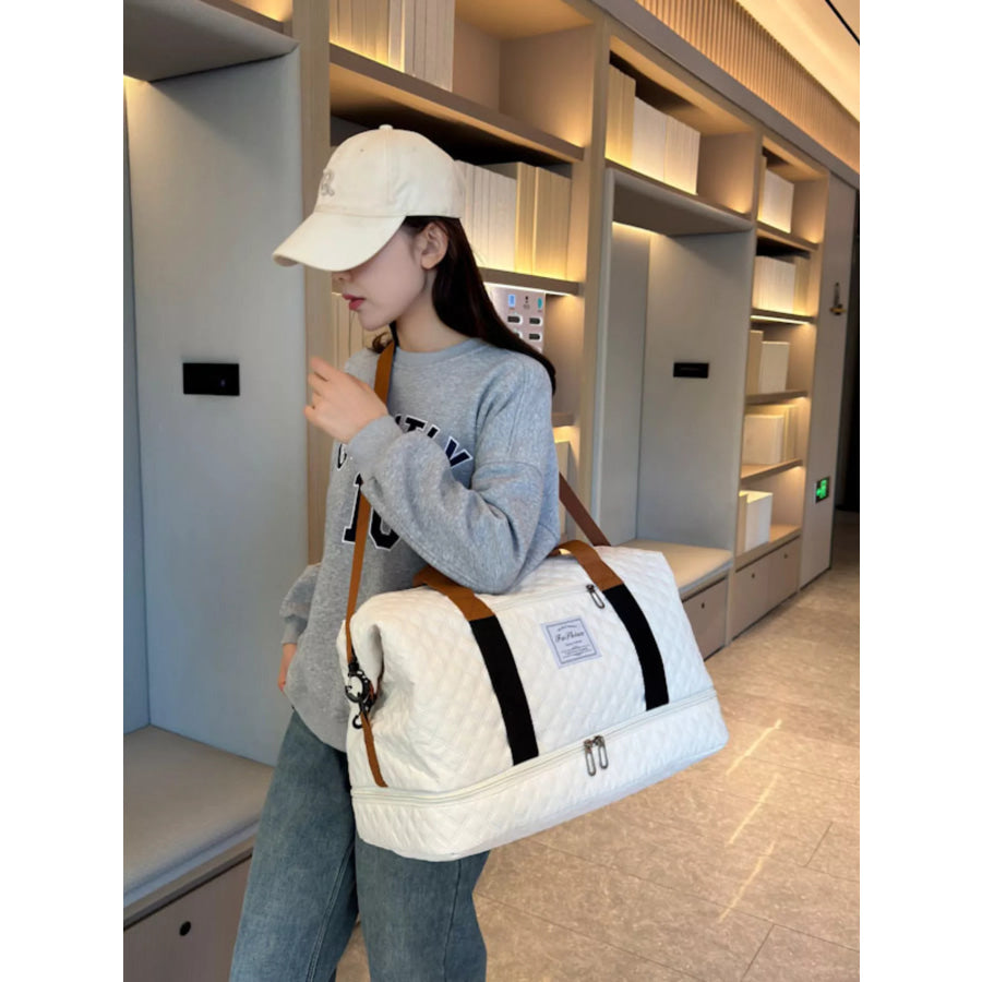 Quilted Travel Duffel Bag Apparel and Accessories