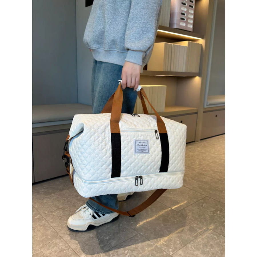 Quilted Travel Duffel Bag Apparel and Accessories