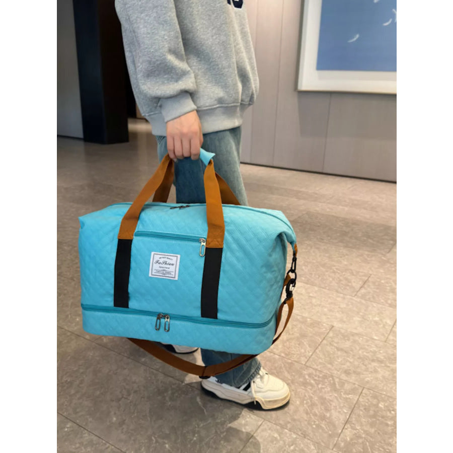 Quilted Travel Duffel Bag Apparel and Accessories