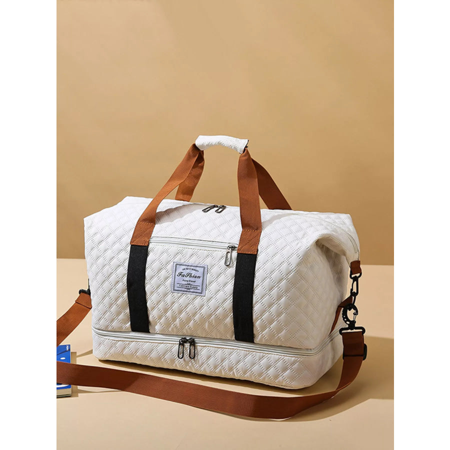 Quilted Travel Duffel Bag Apparel and Accessories