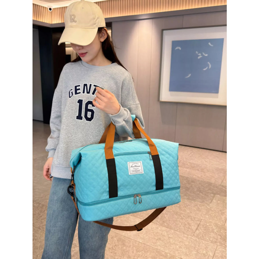 Quilted Travel Duffel Bag Apparel and Accessories
