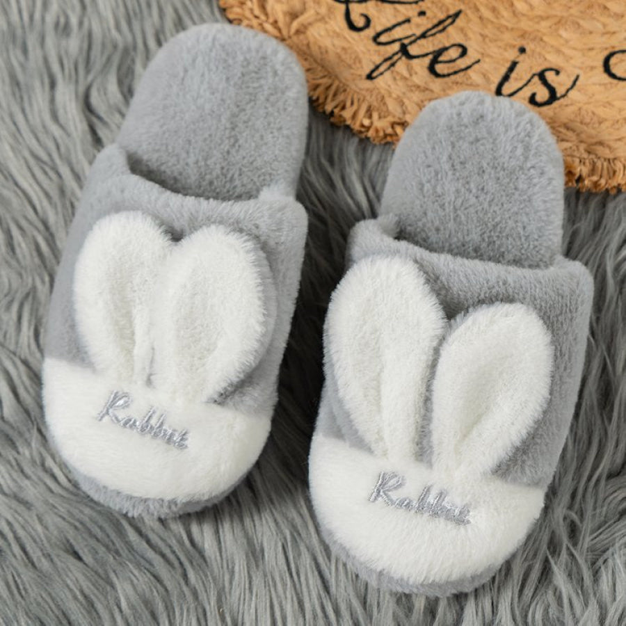 Rabbit Ears Round Toe Slippers Apparel and Accessories