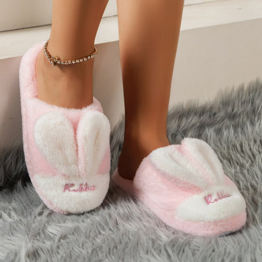 Rabbit Ears Round Toe Slippers Apparel and Accessories