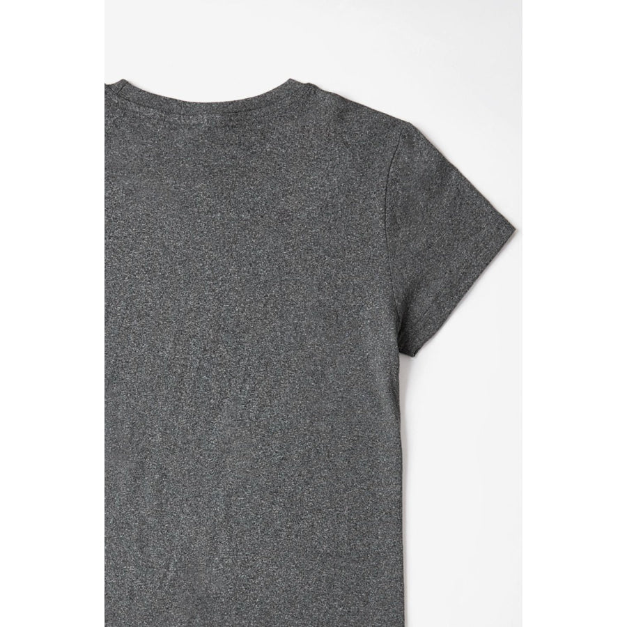 Rabbit Round Neck Short Sleeve T-Shirt Apparel and Accessories