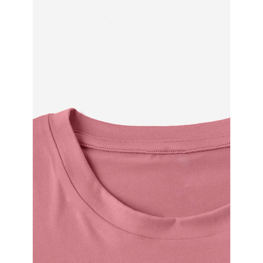 Rabbit Round Neck Short Sleeve T - Shirt Apparel and Accessories