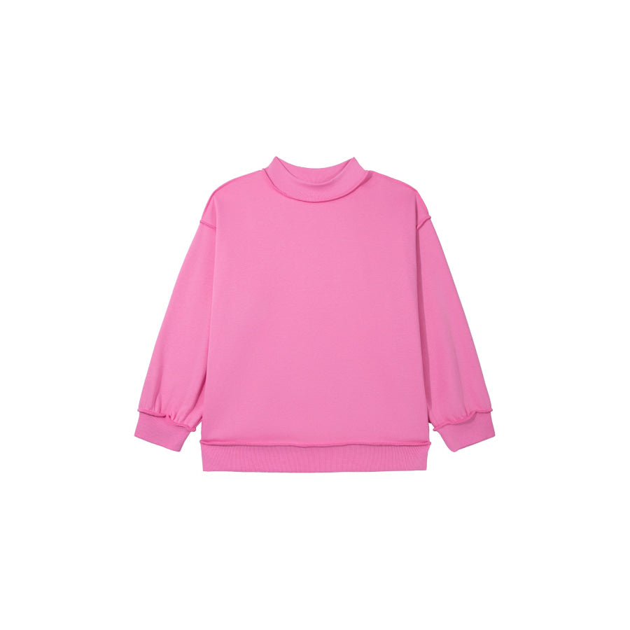 Racing Red Exposed Seam Detail Reversible Double Wear Plus Size Sweatshirt Size/Plus Sweatshirts & Hoodies